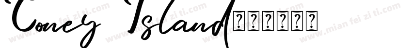 Coney Island字体转换